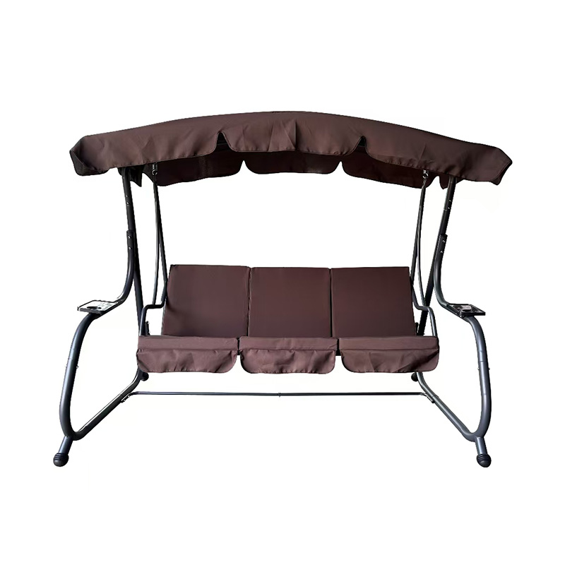 YLX-4026 Silla mecedora y cama de tres personas para jardín al aire libre